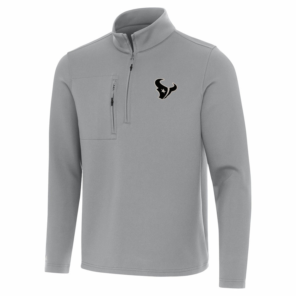 Houston Texans Antigua Insider Quarter-Zip Jacket Gray - NFL
