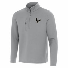 Houston Texans Antigua Insider Quarter-Zip Jacket Gray - NFL