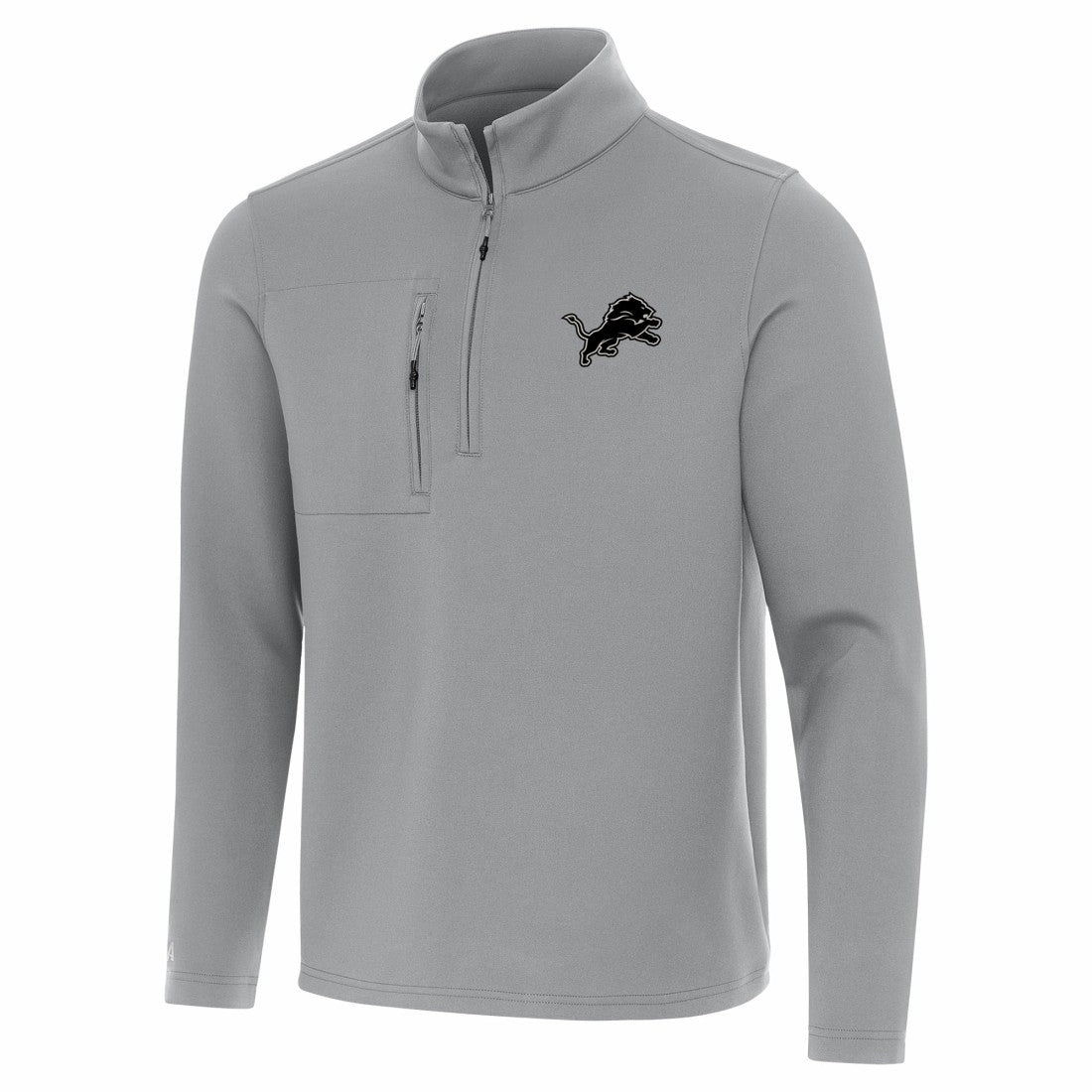 Detroit Lions Antigua Insider Quarter-Zip Jacket Gray - NFL