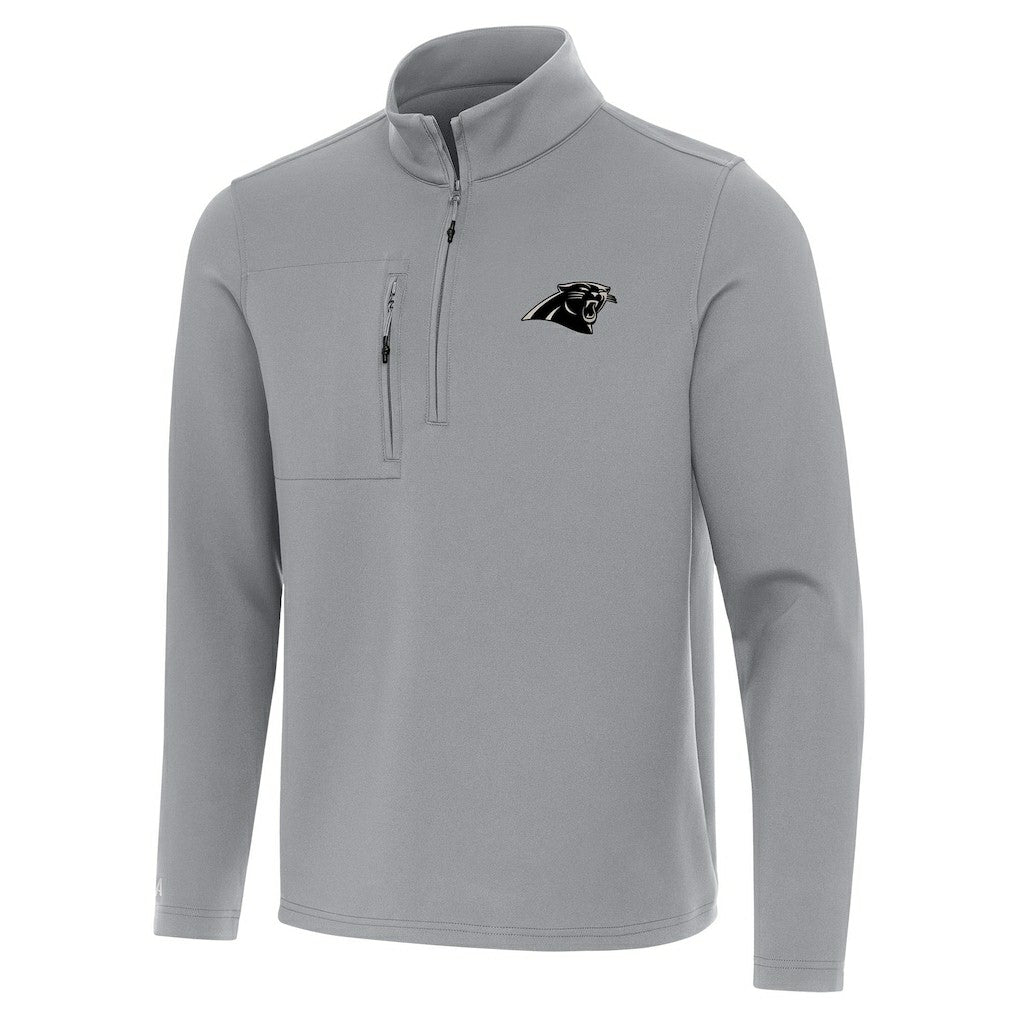Carolina Panthers Antigua Insider Quarter-Zip Jacket Gray - NFL