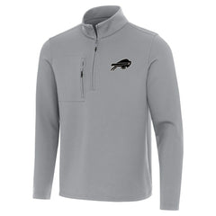 Buffalo Bills Antigua Insider Quarter-Zip Jacket Gray - NFL