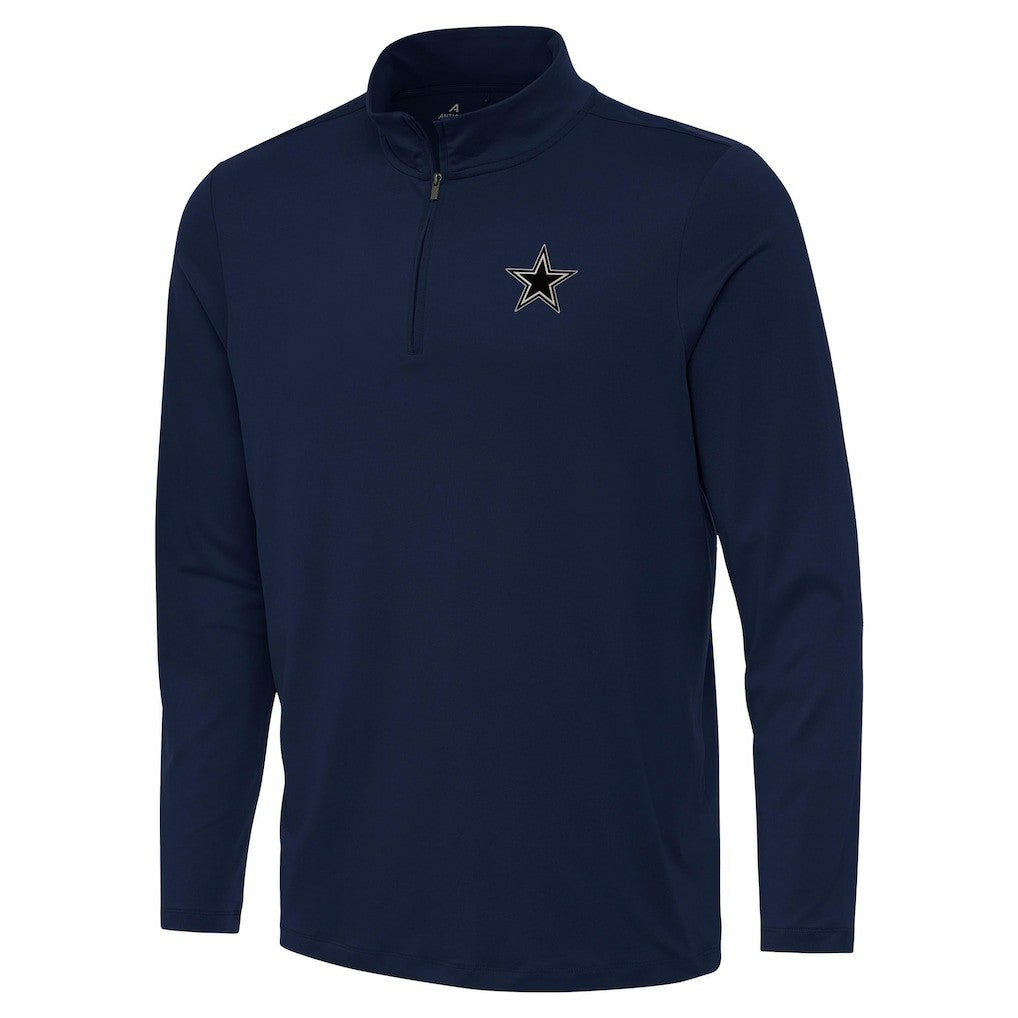 Dallas Cowboys Antigua Reprocess Quarter-Zip Top Navy - NFL