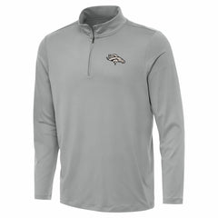 Denver Broncos Antigua Reprocess Quarter-Zip Top Gray - NFL