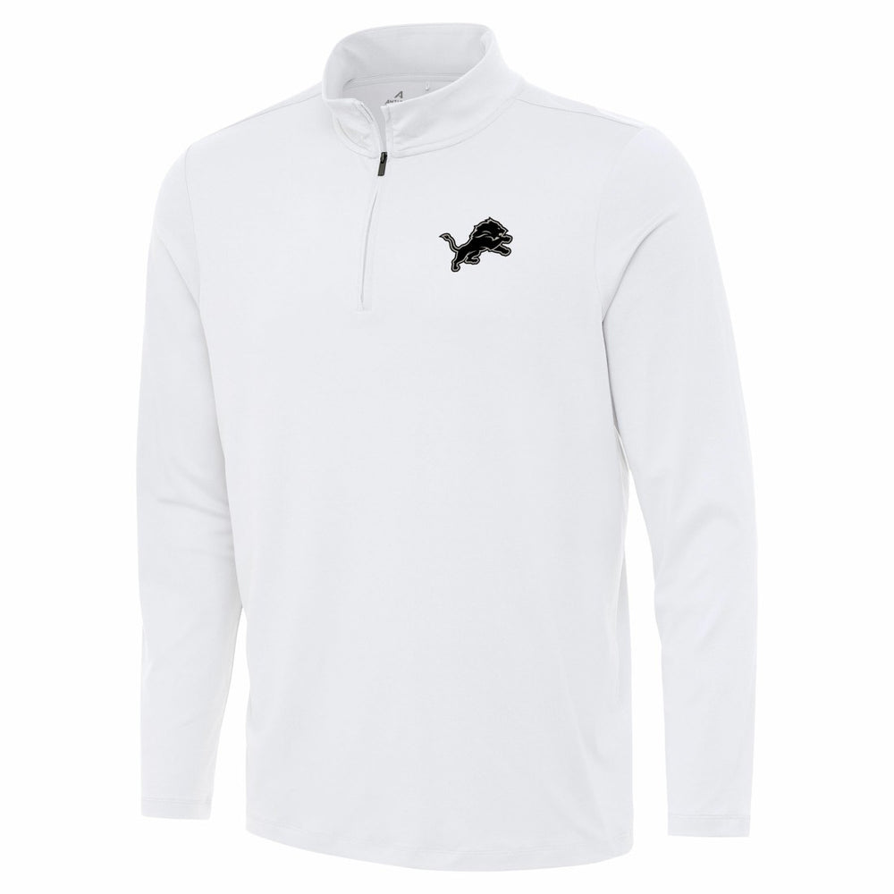 Detroit Lions Antigua Reprocess Quarter-Zip Top White - NFL