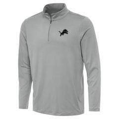 Detroit Lions Antigua Reprocess Quarter-Zip Top Gray - NFL