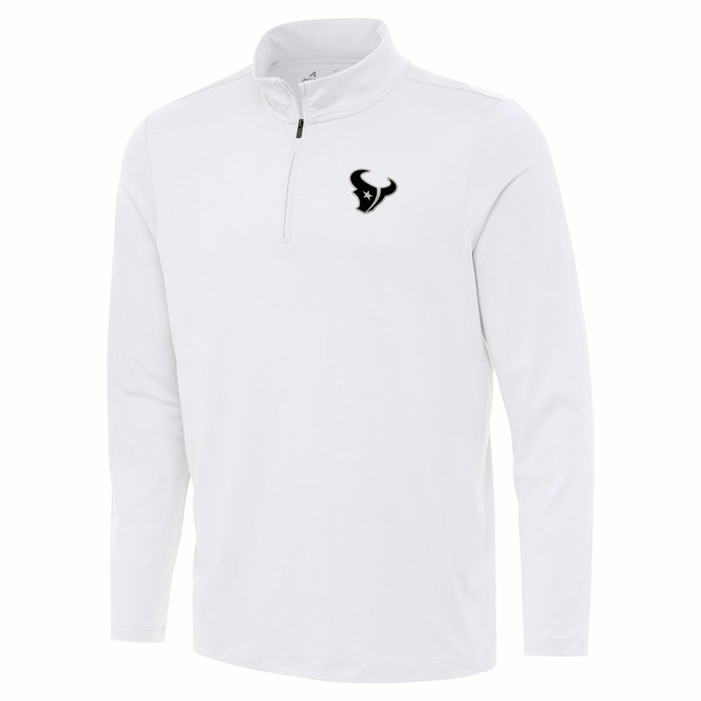 Houston Texans Antigua Reprocess Quarter-Zip Top White - NFL