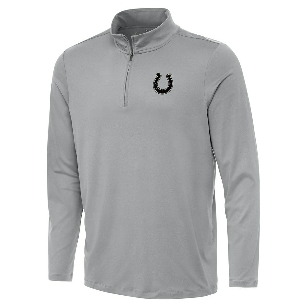 Indianapolis Colts Antigua Reprocess Quarter-Zip Top Gray - NFL