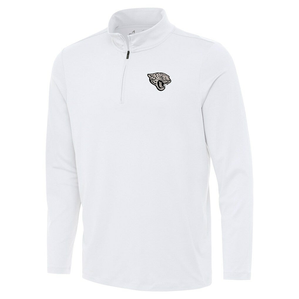 Jacksonville Jaguars Antigua Reprocess Quarter-Zip Top White - NFL