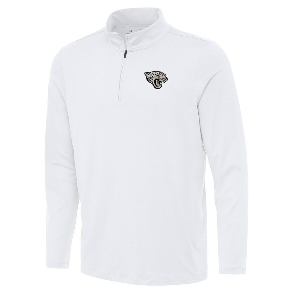 Jacksonville Jaguars Antigua Reprocess Quarter-Zip Top White - NFL