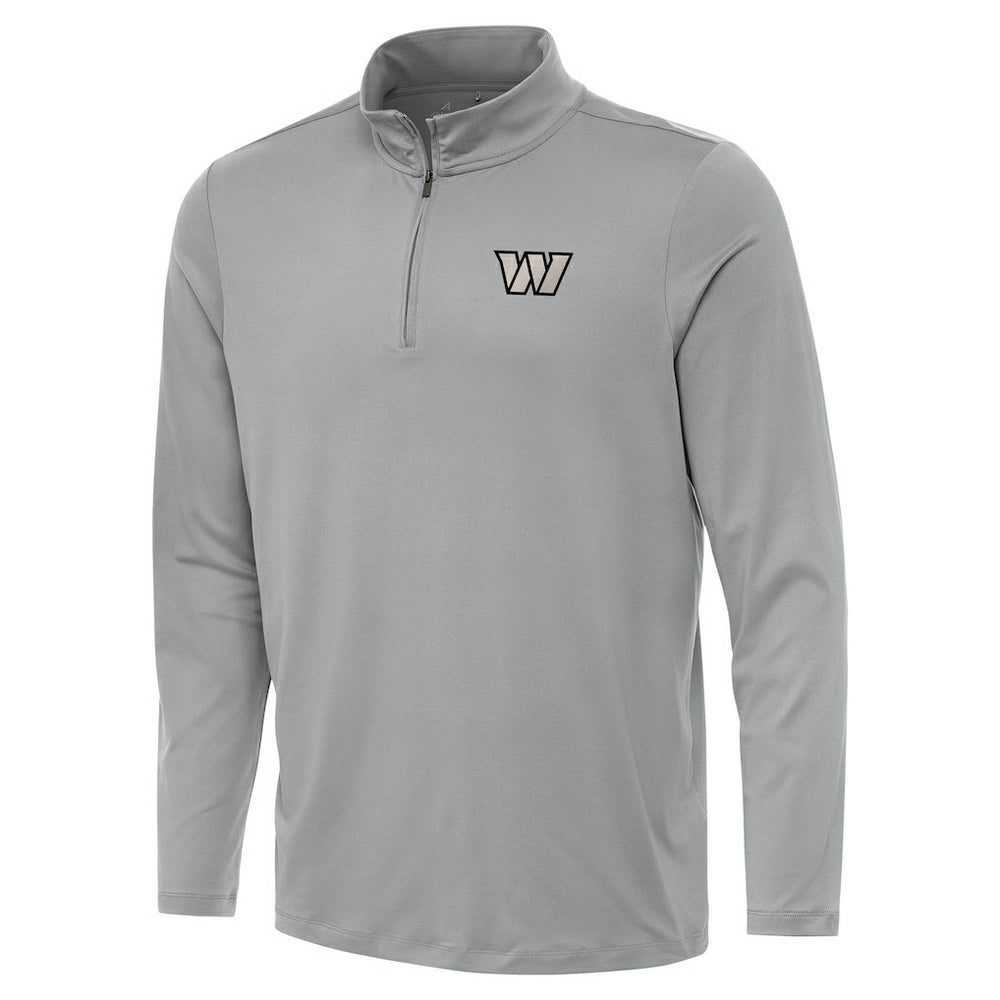 Washington Commanders Antigua Reprocess Quarter-Zip Top Gray - NFL