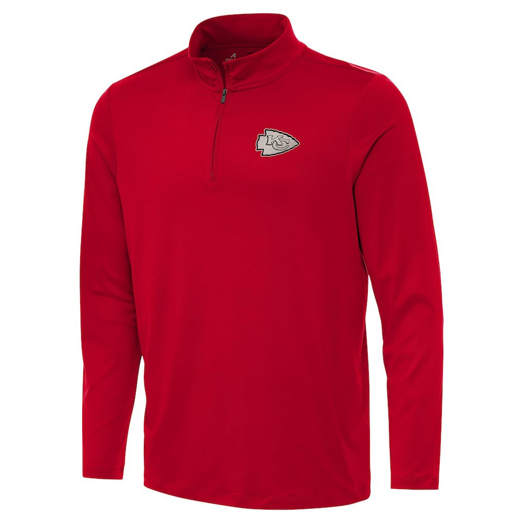 Kansas City Chiefs Antigua Reprocess Quarter-Zip Top Red - NFL