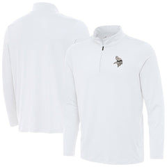 Minnesota Vikings Antigua Reprocess Quarter-Zip Top White - NFL