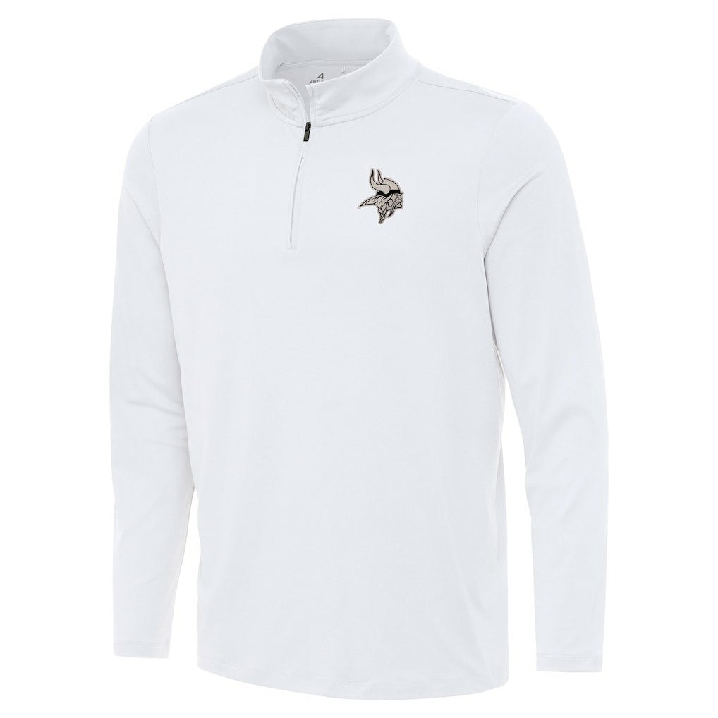 Minnesota Vikings Antigua Reprocess Quarter-Zip Top White - NFL