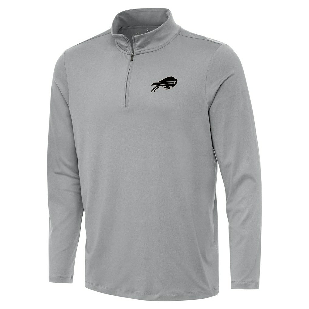 Buffalo Bills Antigua Reprocess Quarter-Zip Top Gray - NFL