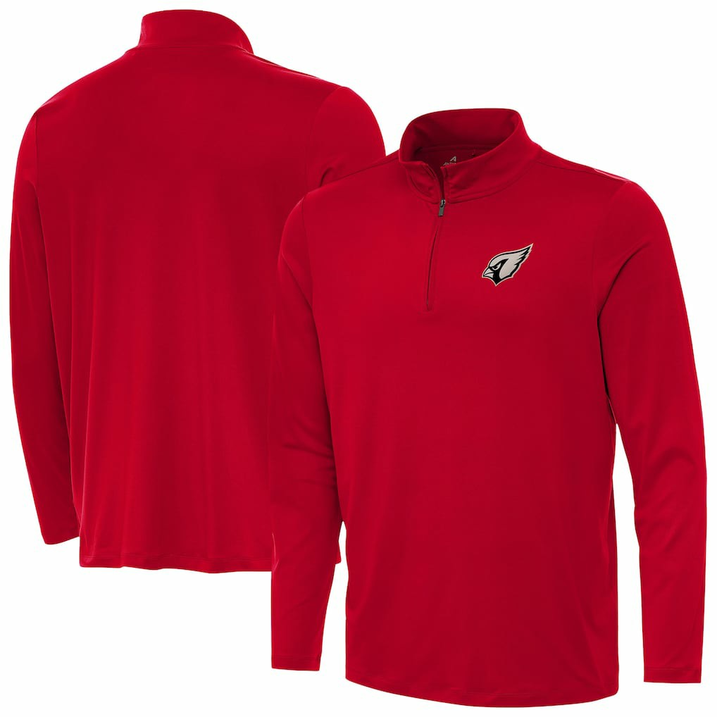 Arizona Cardinals Antigua Reprocess Quarter-Zip Top Cardinal - NFL