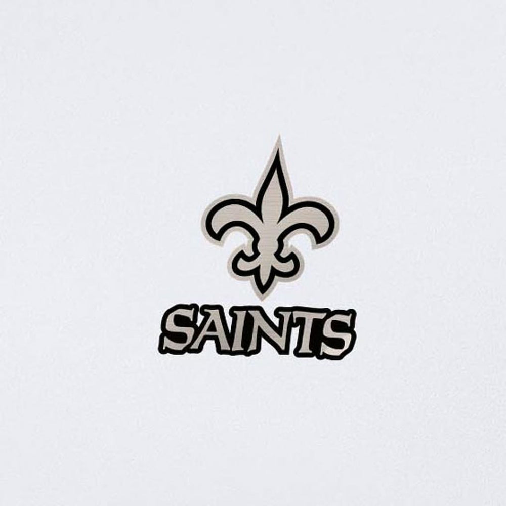 New Orleans Saints Antigua Reprocess Quarter-Zip Top White - NFL