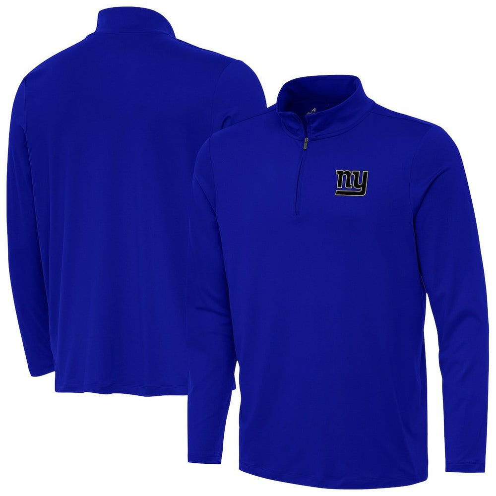 New York Giants Antigua Reprocess Quarter-Zip Top Royal - NFL