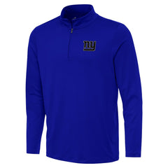 New York Giants Antigua Reprocess Quarter-Zip Top Royal - NFL