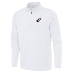 Arizona Cardinals Antigua Reprocess Quarter-Zip Top White - NFL