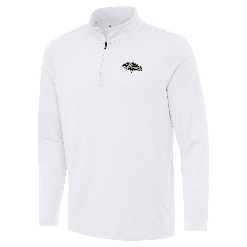Baltimore Ravens Antigua Reprocess Quarter-Zip Top White - NFL