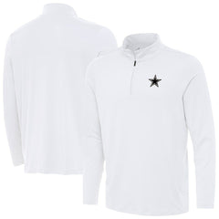 Dallas Cowboys Antigua Reprocess Quarter-Zip Top White - NFL