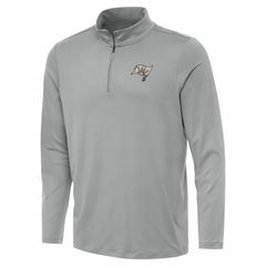 Tampa Bay Buccaneers Antigua Reprocess Quarter-Zip Top Gray - NFL
