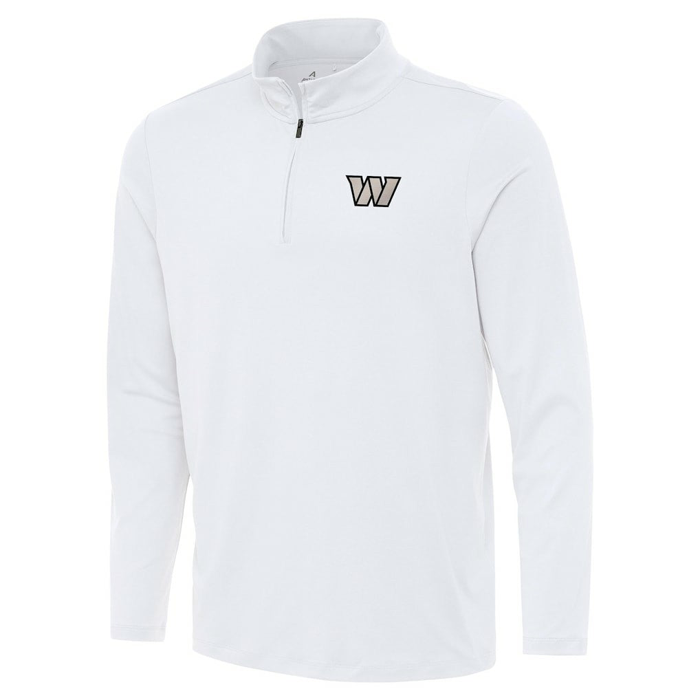 Washington Commanders Antigua Reprocess Quarter-Zip Top White - NFL