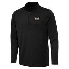 Washington Commanders Antigua Reprocess Quarter-Zip Top Black - NFL