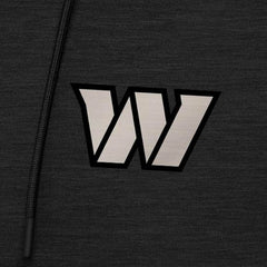 Washington Commanders Antigua Spikes Raglan Quarter-Zip Hoodie Heather Black - NFL