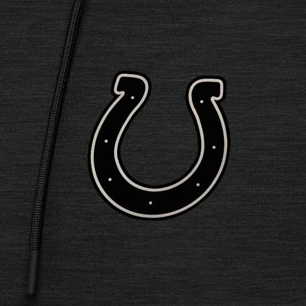 Indianapolis Colts Antigua Spikes Raglan Quarter-Zip Hoodie Heather Black - NFL