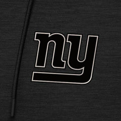 New York Giants Antigua Spikes Raglan Quarter-Zip Hoodie Heather Black - NFL