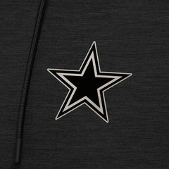 Dallas Cowboys Antigua Spikes Raglan Quarter-Zip Hoodie Heather Black - NFL