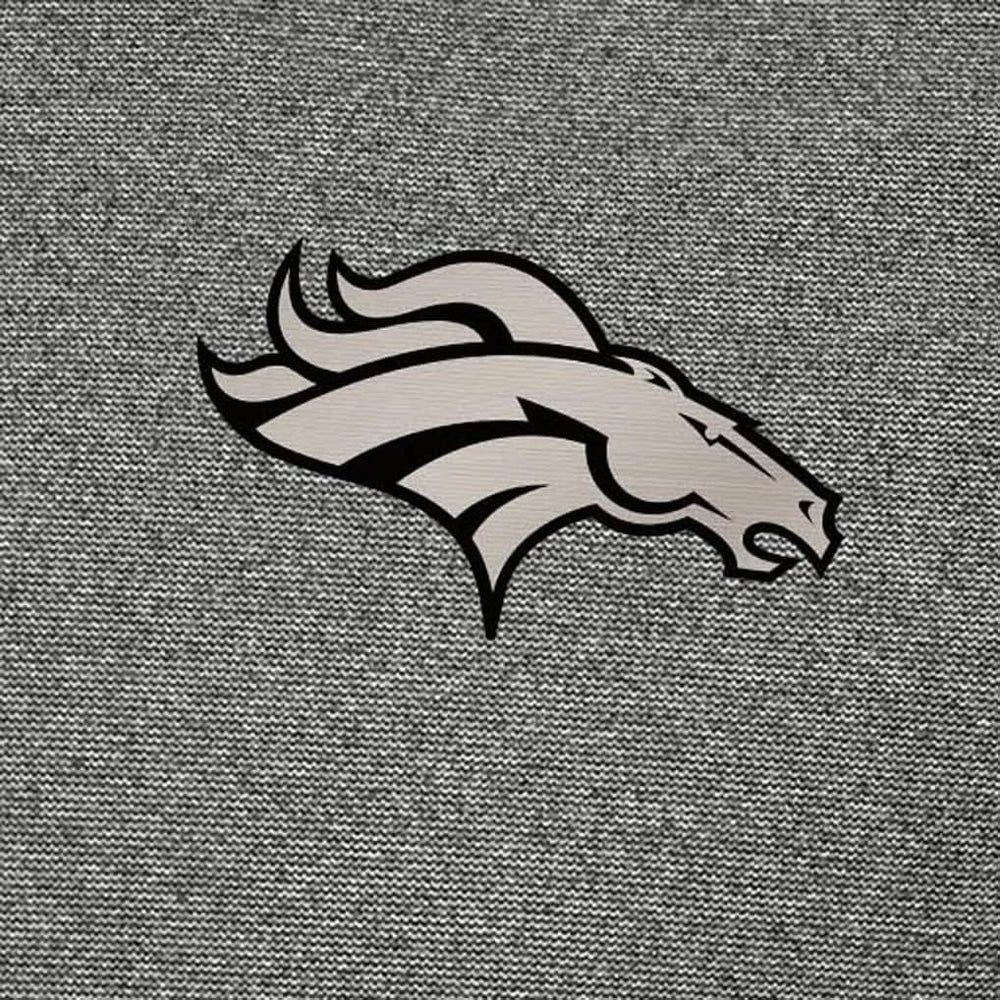 Denver Broncos Antigua Subtle Quarter-Zip Top Heather Black - NFL
