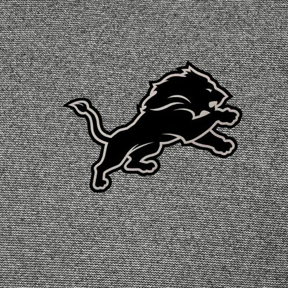 Detroit Lions Antigua Subtle Quarter-Zip Top Heather Black - NFL