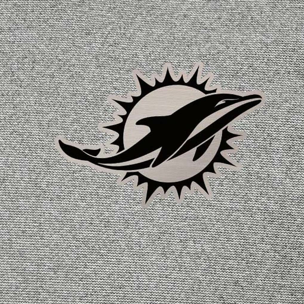 Miami Dolphins Antigua Subtle Quarter-Zip Top Heather Gray - NFL