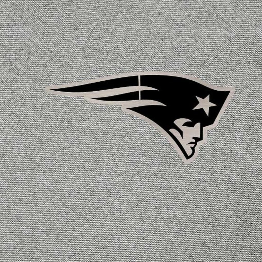 New England Patriots Antigua Subtle Quarter-Zip Top Heather Gray - NFL