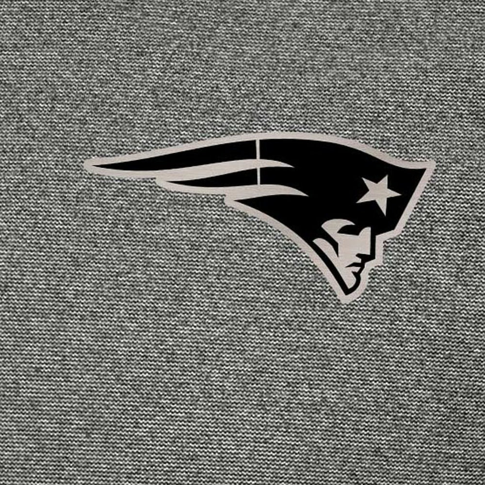 New England Patriots Antigua Subtle Quarter-Zip Top Heather Black - NFL