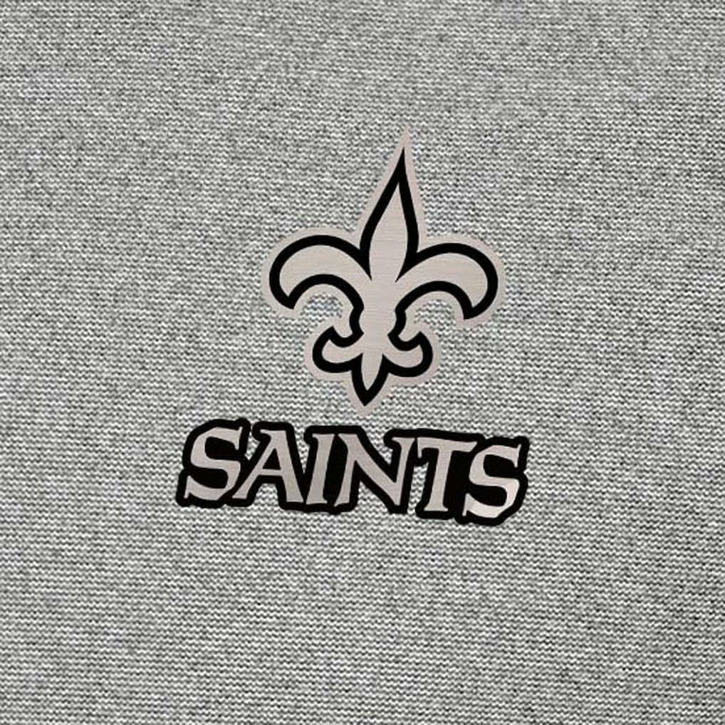 New Orleans Saints Antigua Subtle Quarter-Zip Top Heather Gray - NFL