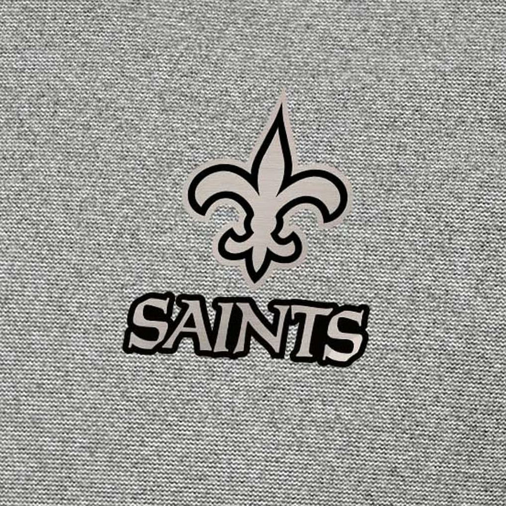 New Orleans Saints Antigua Subtle Quarter-Zip Top Heather Gray - NFL