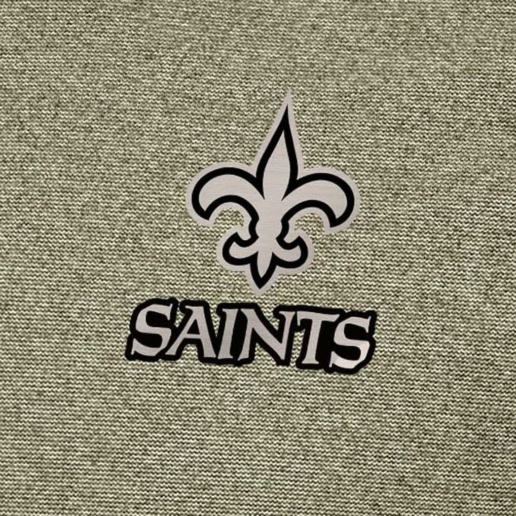 New Orleans Saints Antigua Subtle Quarter-Zip Top Heather Olive - NFL