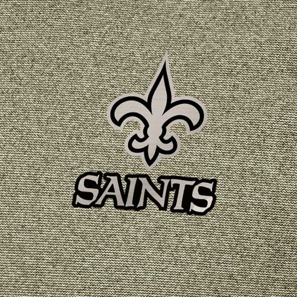 New Orleans Saints Antigua Subtle Quarter-Zip Top Heather Olive - NFL