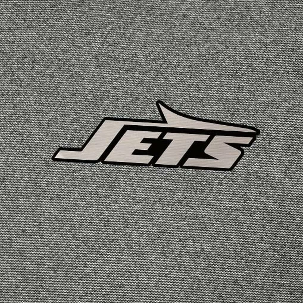New York Jets Antigua Subtle Quarter-Zip Top Heather Black - NFL