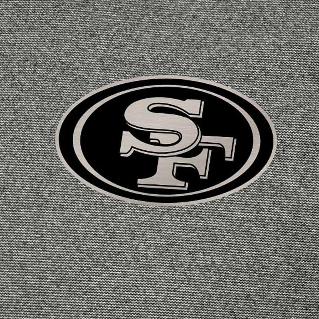 San Francisco 49ers Antigua Subtle Quarter-Zip Top Heather Black - NFL