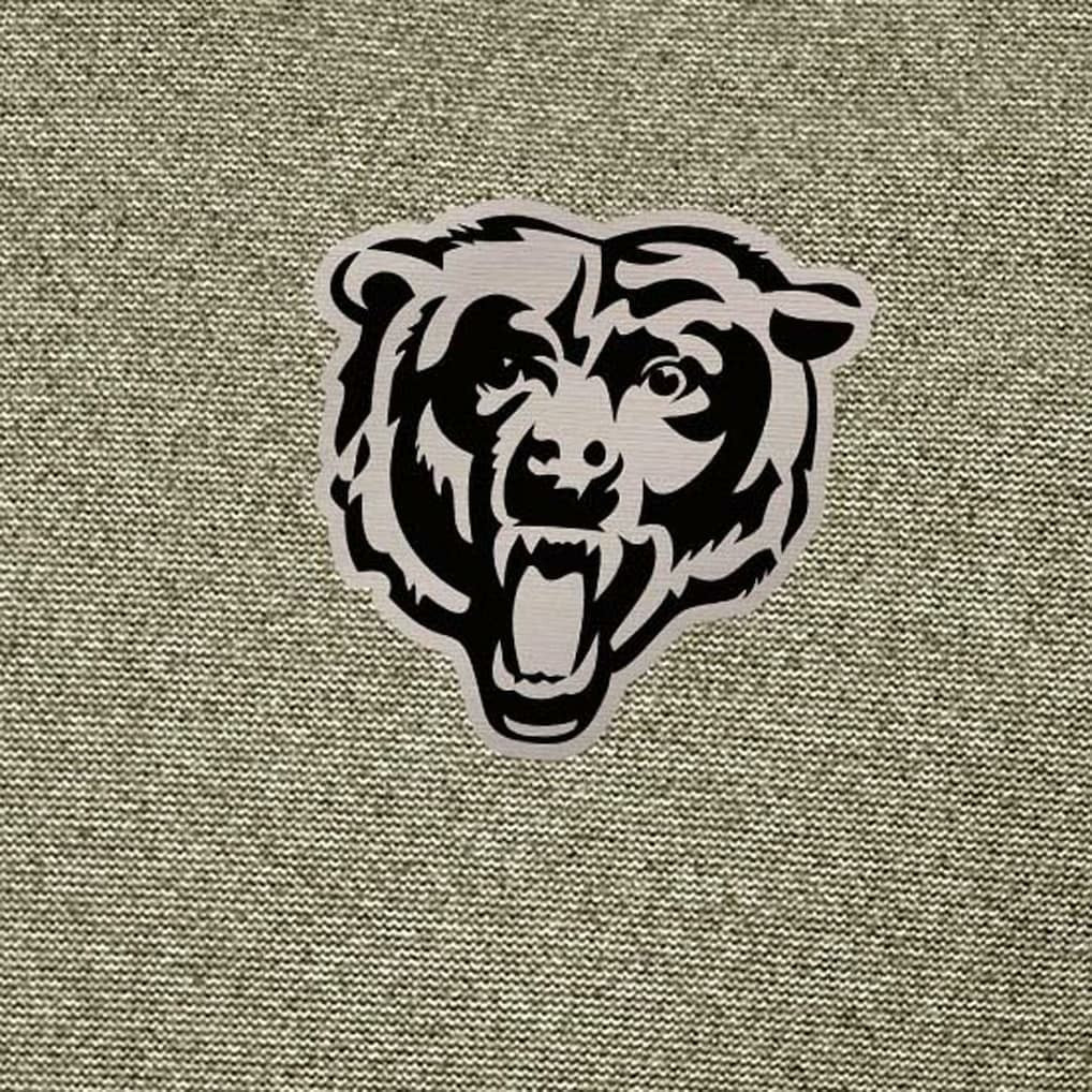 Chicago Bears Antigua Subtle Quarter-Zip Top Heather Olive - NFL