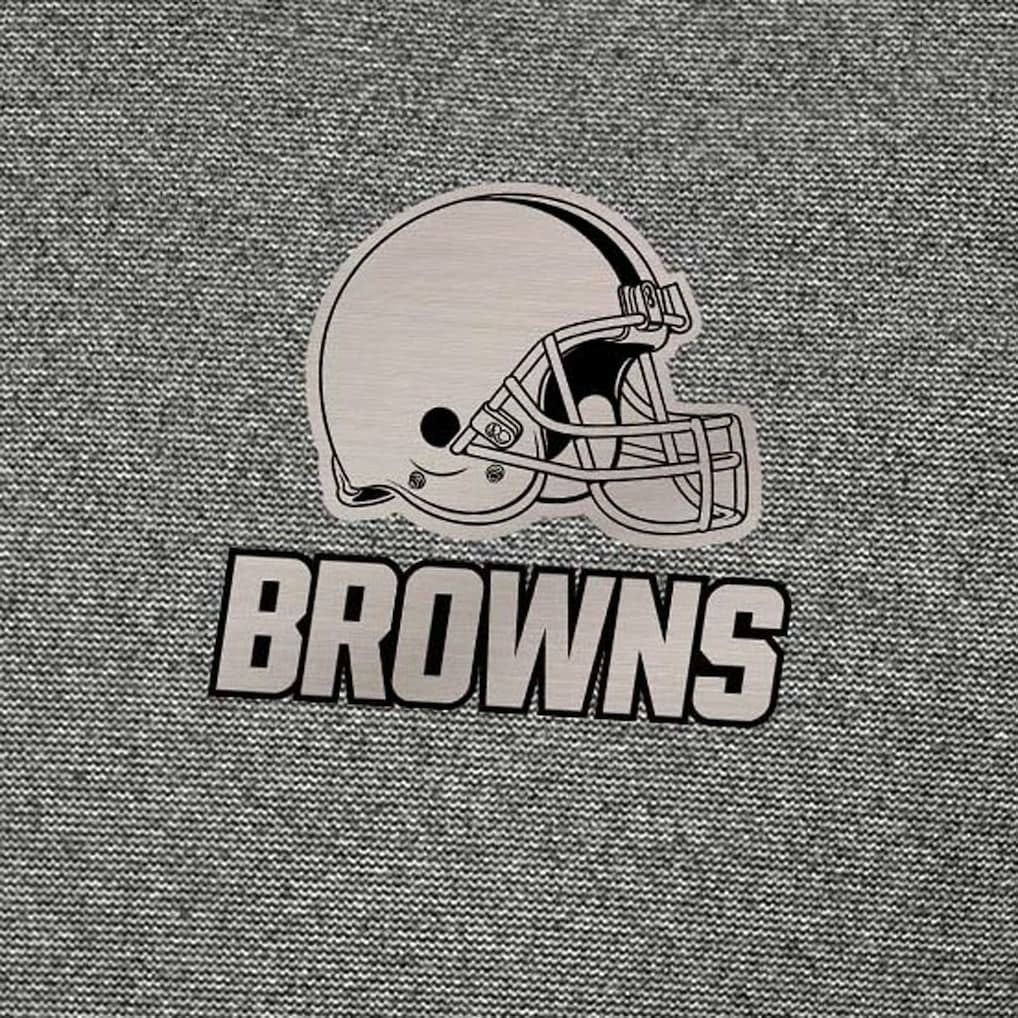 Cleveland Browns Antigua Subtle Quarter-Zip Top Heather Black - NFL