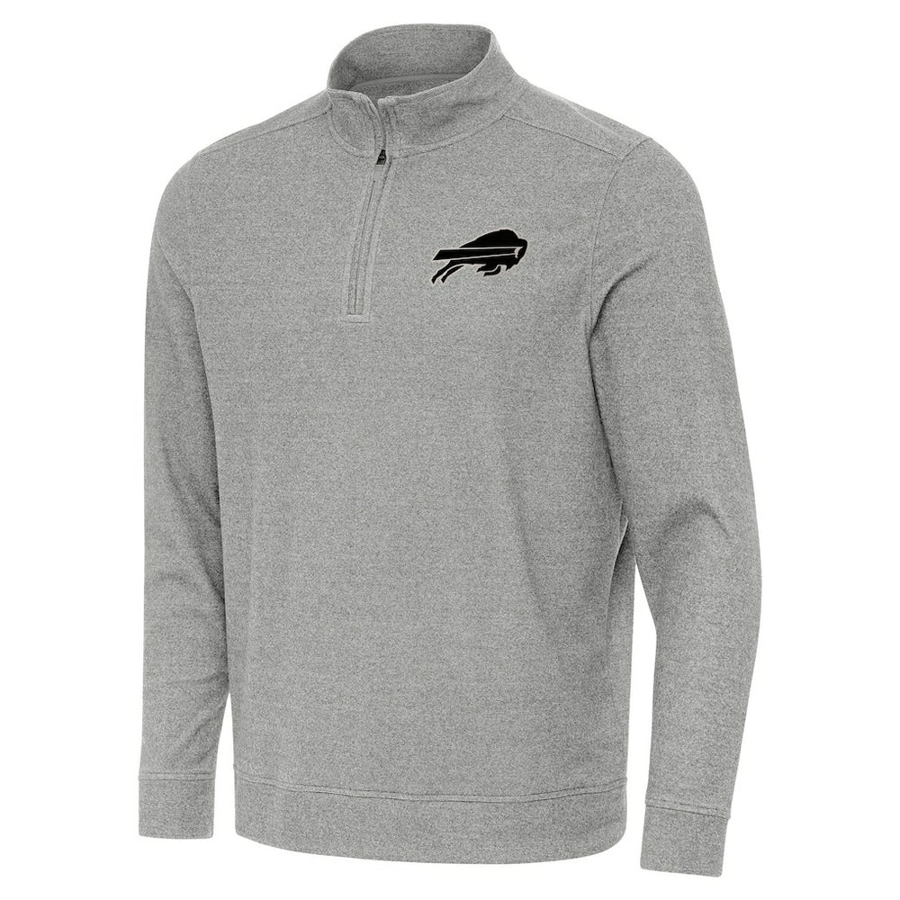Buffalo Bills Antigua Subtle Quarter-Zip Top Heather Gray - NFL