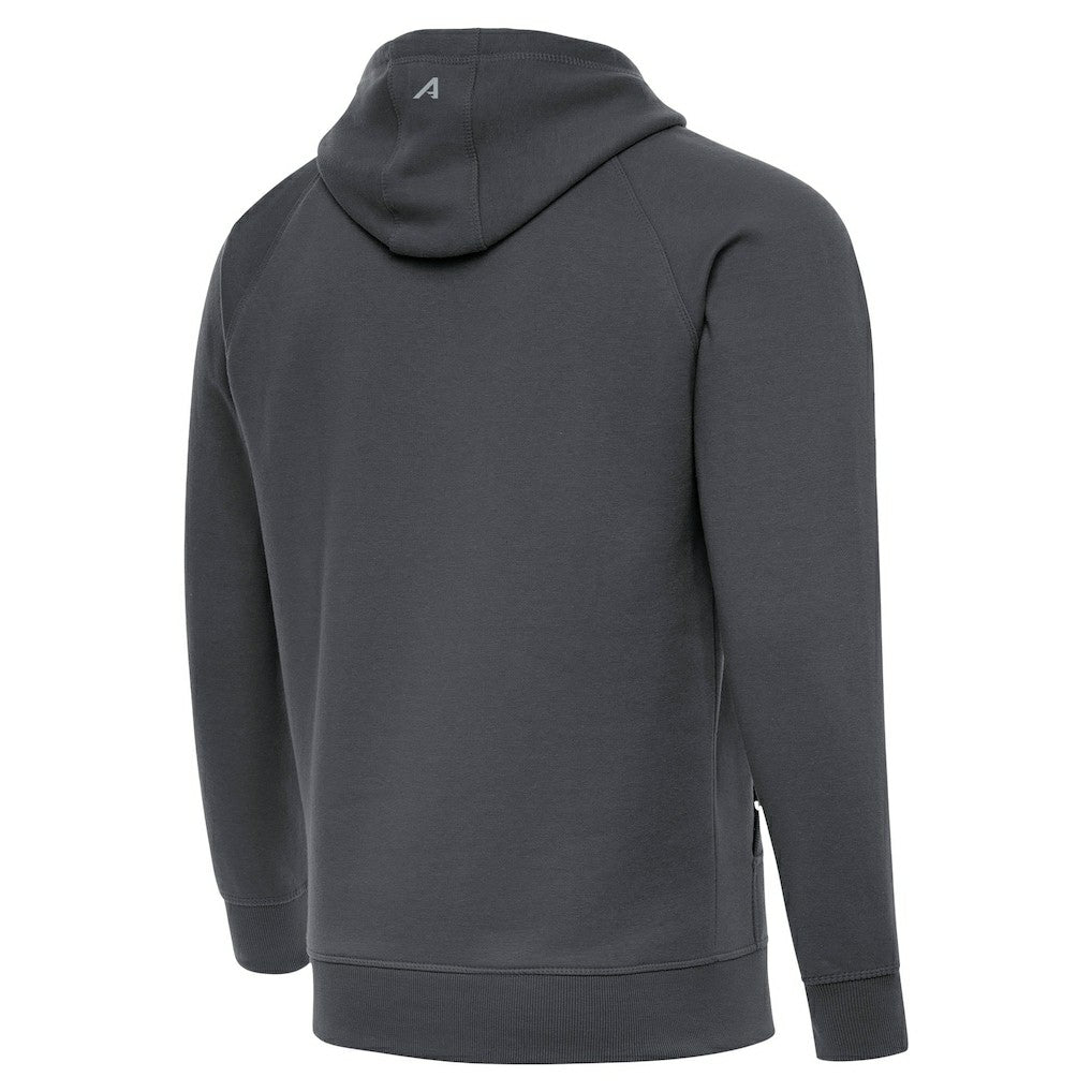Atlanta Falcons Antigua Brushed Carbon Victory Pullover Hoodie Charcoal - NFL