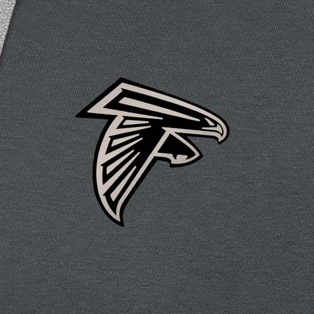 Atlanta Falcons Antigua Brushed Carbon Victory Pullover Hoodie Charcoal - NFL