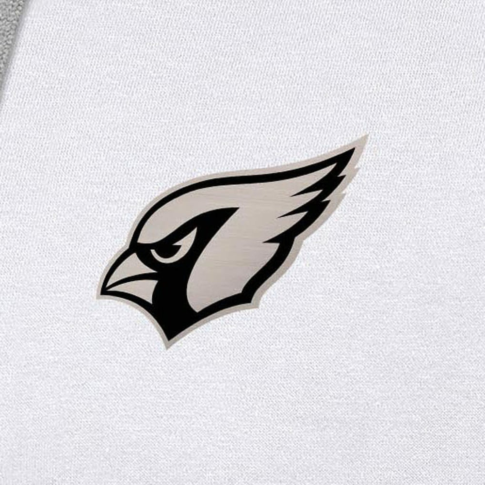 Arizona Cardinals Antigua Brushed Carbon Victory Pullover Hoodie White - NFL