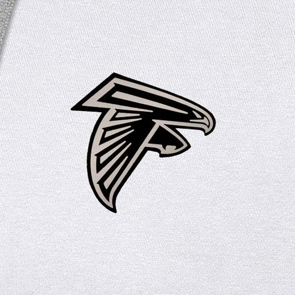 Atlanta Falcons Antigua Brushed Carbon Victory Pullover Hoodie White - NFL